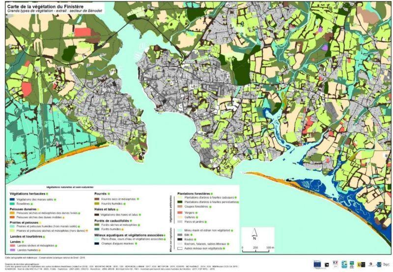 Cartographie de la végétation en Bretagne