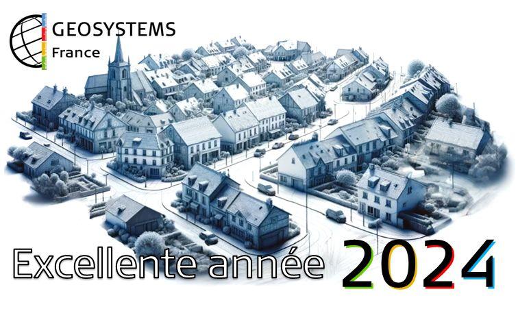 Carte de voeux de GEOSYSTEMS France : excellente année 2024