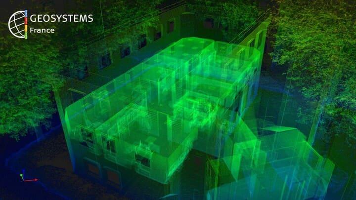 Nuage de points des bureau de GEOSYSTEMS France